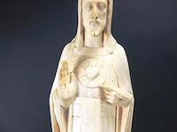 Groot geglazuurd gipsen jezus beeld - afbeelding 3 van  5