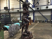 Groot handgesneden houten beeld - afbeelding 10 van  10