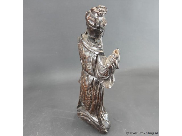 Groot in rozenhout gesneden een van de acht onsterfelijken - afbeelding 4 van  5