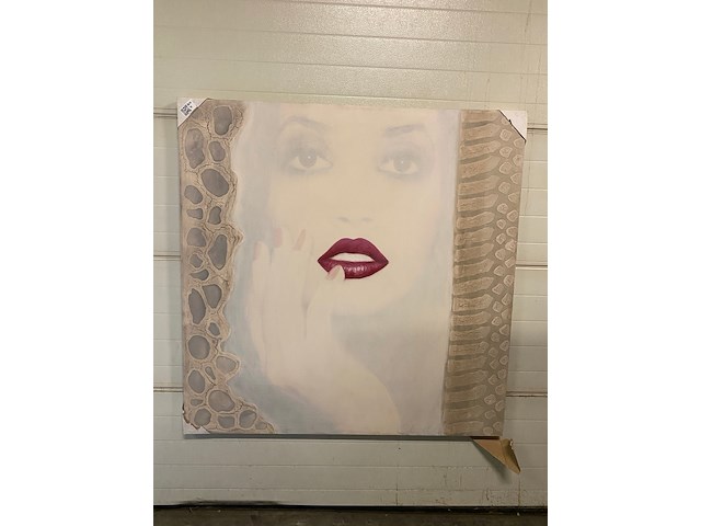 Groot modern olieverf schilderij sabine kleiren - afbeelding 1 van  7