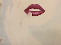Groot modern olieverf schilderij sabine kleiren - afbeelding 3 van  7