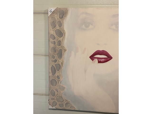 Groot modern olieverf schilderij sabine kleiren - afbeelding 4 van  7