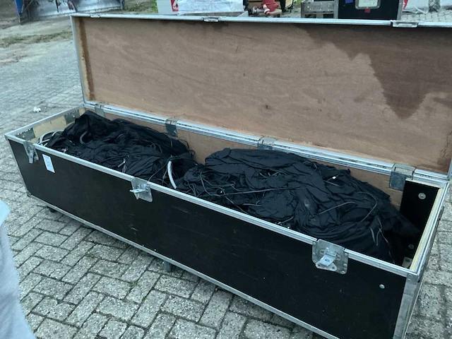 Groot sterrendoek met controller in flightcase - afbeelding 1 van  5