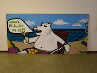 Groot street-art paneel - afbeelding 2 van  3