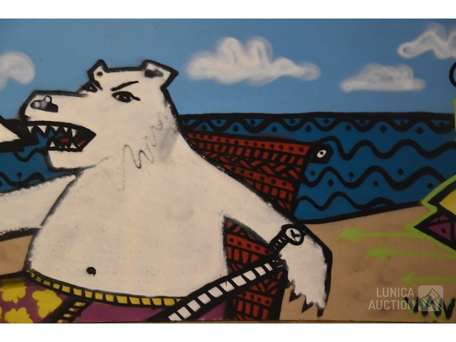 Groot street-art paneel - afbeelding 3 van  3