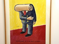 Groot vintage affiche - afbeelding 1 van  4