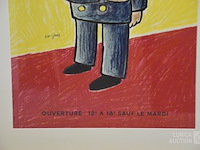 Groot vintage affiche - afbeelding 3 van  4