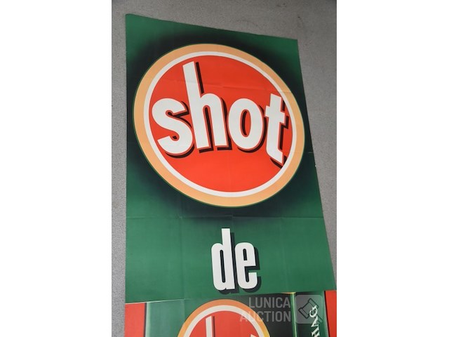 Groot vintage reclame affiche - afbeelding 2 van  4