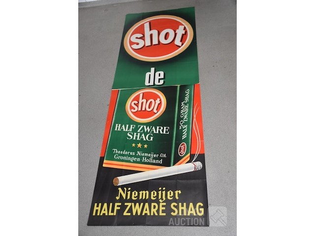 Groot vintage reclame affiche - afbeelding 4 van  4