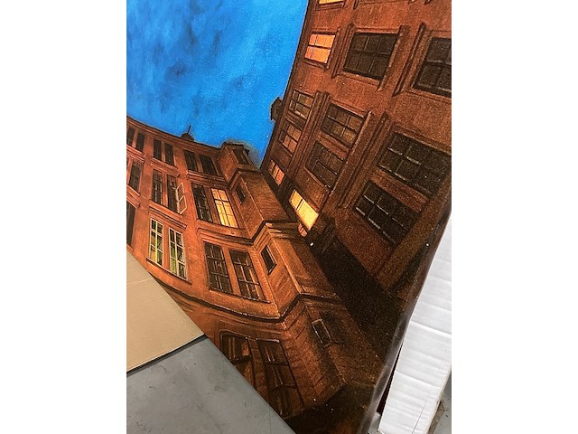 Groot wanddoek/canvas stadsgezicht 140x210 - afbeelding 3 van  6