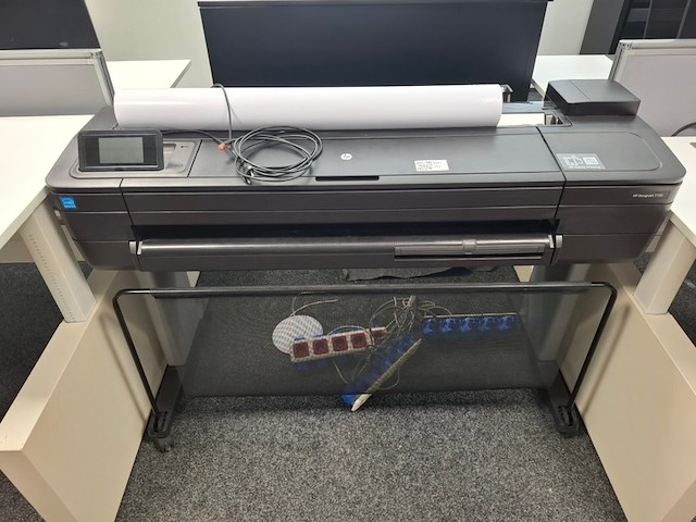 Grootformaat printer hp, designjet t730, bouwjaar 2019 - afbeelding 2 van  6