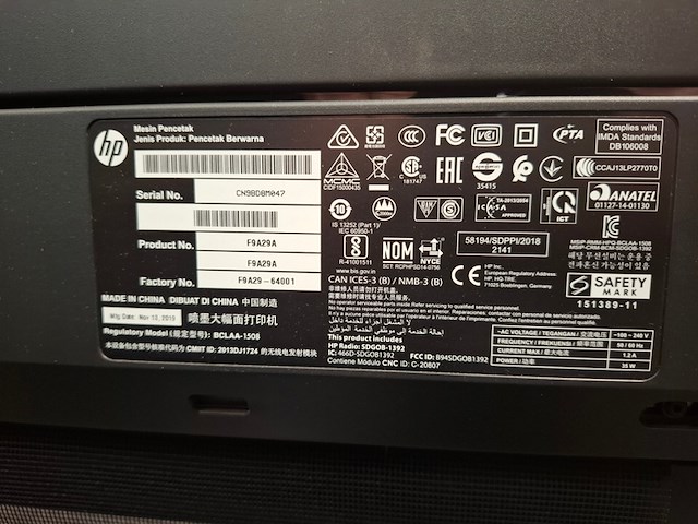 Grootformaat printer hp, designjet t730, bouwjaar 2019 - afbeelding 6 van  6