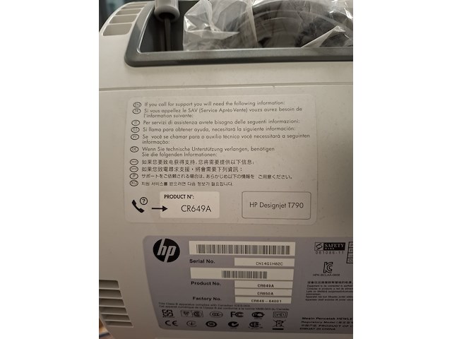 Grootformaatprinter, hp, designjet t790, 2011 - afbeelding 9 van  10