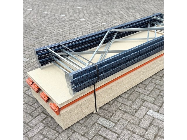 Grootvakstelling ±11,05m lang, 0,8m diep mecalux, gedemonteerd - afbeelding 4 van  5