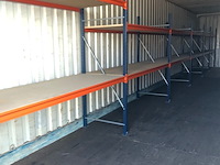 Grootvakstelling ±11,3m lang, 0,6m diep, mecalux, gedemonteerd - afbeelding 1 van  4