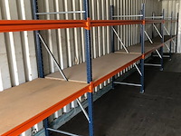 Grootvakstelling ±11,3m lang, 0,6m diep, mecalux, gedemonteerd - afbeelding 3 van  4