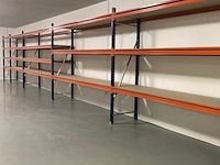 Grootvakstelling ±11,8m lang, 0,6m diep mecalux, gedemonteerd - afbeelding 1 van  9