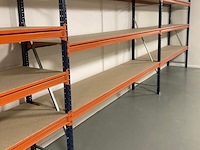 Grootvakstelling ±11,8m lang, 0,6m diep mecalux, gedemonteerd - afbeelding 2 van  9