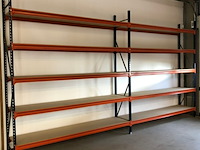 Grootvakstelling ±3,8m lang, 0,5m diep mecalux, gedemonteerd - afbeelding 1 van  5