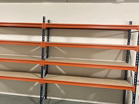 Grootvakstelling ±3,8m lang, 0,8m diep mecalux, gedemonteerd - afbeelding 1 van  4