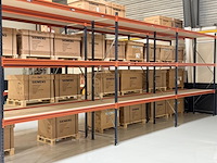 Grootvakstelling ±8,3m lang, 0,8m diep mecalux, gedemonteerd - afbeelding 1 van  3