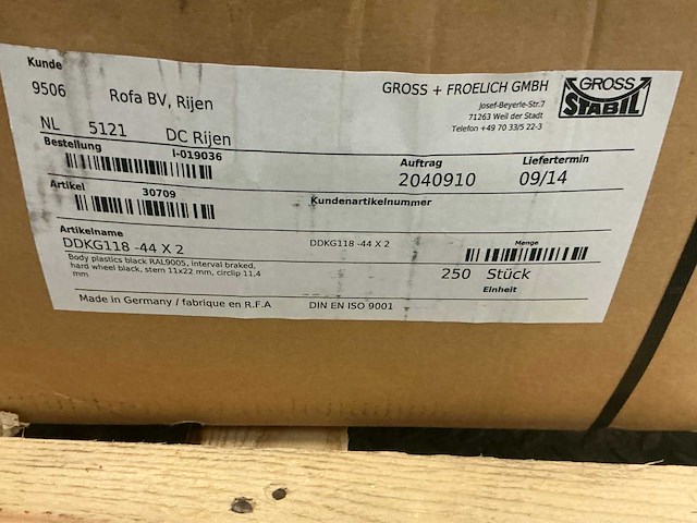 Gross stabil ddkg118 44x2 bureaustoel wiel (900x) - afbeelding 5 van  5