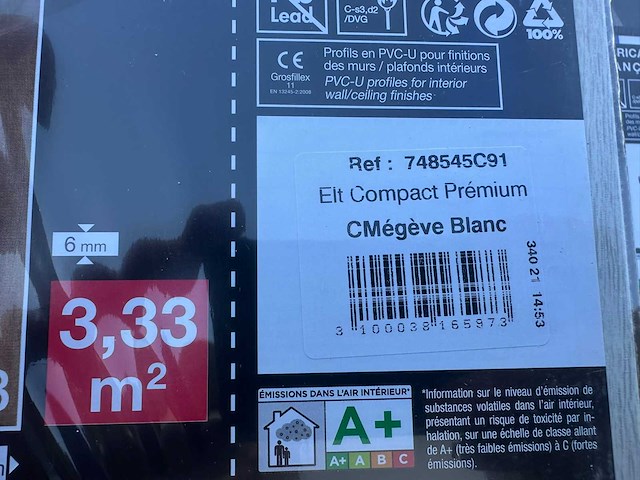 Grossfillex - elt compact premium - cmegeve blanc - wanddecoratie - afbeelding 4 van  4