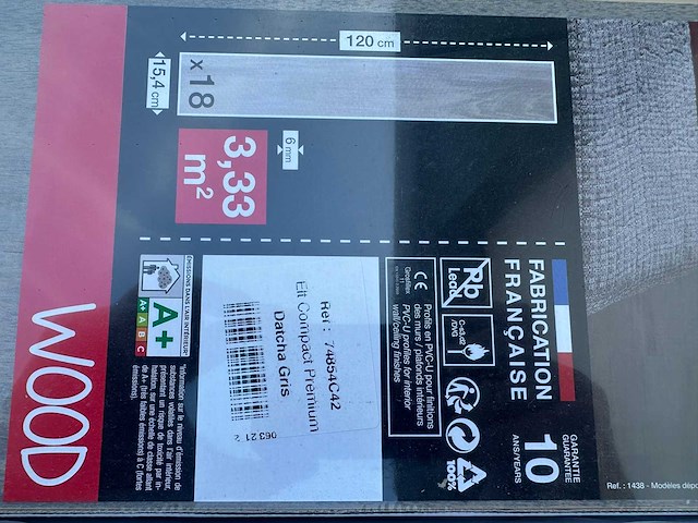 Grossfillex - elt compact premium - datcha gris - wanddecoratie - afbeelding 2 van  3