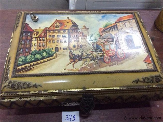 Grote blikken doos - afbeelding 1 van  2