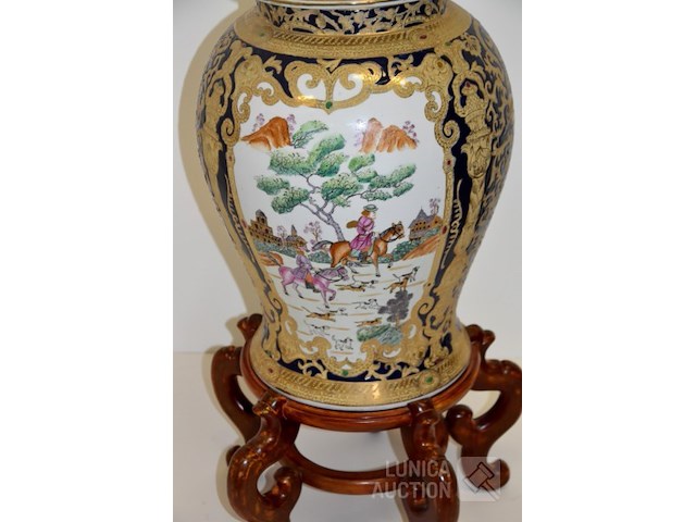 Grote chinese dekselvaas - afbeelding 3 van  6