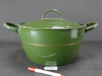 Grote emaillen pan - afbeelding 1 van  5