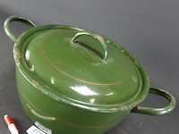 Grote emaillen pan - afbeelding 2 van  5