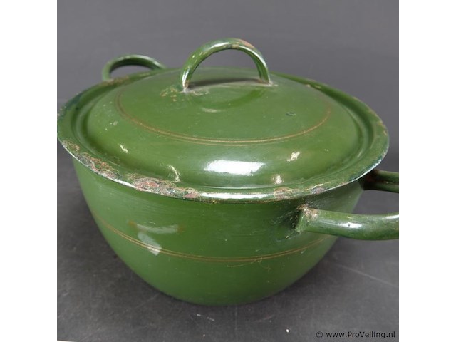Grote emaillen pan - afbeelding 4 van  5
