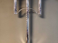 Grote exclusieve verzilverde kandelaar, fink silber, zilver - afbeelding 1 van  8