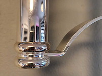 Grote exclusieve verzilverde kandelaar, fink silber, zilver - afbeelding 5 van  8