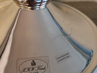 Grote exclusieve verzilverde kandelaar, fink silber, zilver - afbeelding 7 van  8