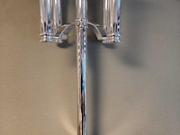 Grote exclusieve verzilverde kandelaar, fink silber, zilver - afbeelding 1 van  9