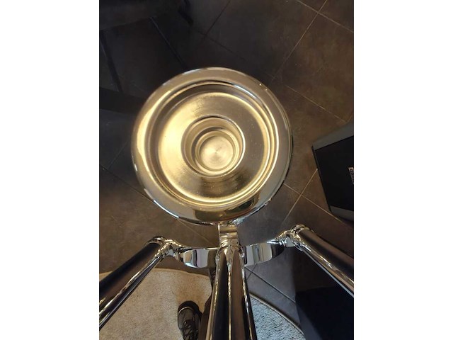 Grote exclusieve verzilverde kandelaar, fink silber, zilver - afbeelding 9 van  9