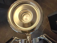 Grote exclusieve verzilverde kandelaar, fink silber, zilver - afbeelding 9 van  9