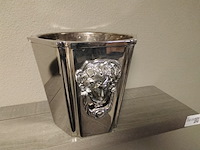 Grote exclusieve verzilverde wijnkoeler, fink silber - afbeelding 1 van  4