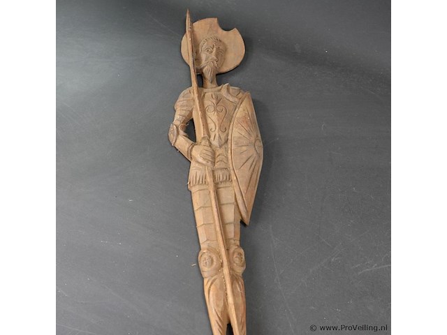 Grote houten don quichotte als vork - afbeelding 3 van  5
