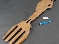 Grote houten don quichotte als vork - afbeelding 4 van  5