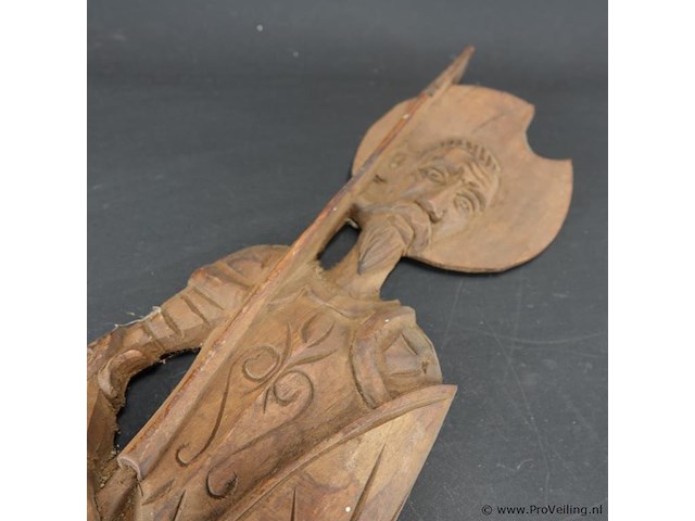 Grote houten don quichotte als vork - afbeelding 5 van  5