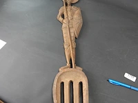 Grote houten don quichotte als vork - afbeelding 2 van  5