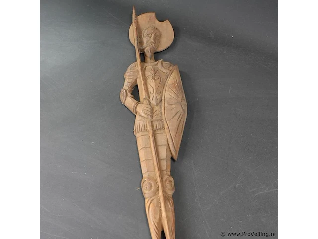 Grote houten don quichotte als vork - afbeelding 3 van  5