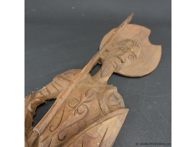 Grote houten don quichotte als vork - afbeelding 5 van  5