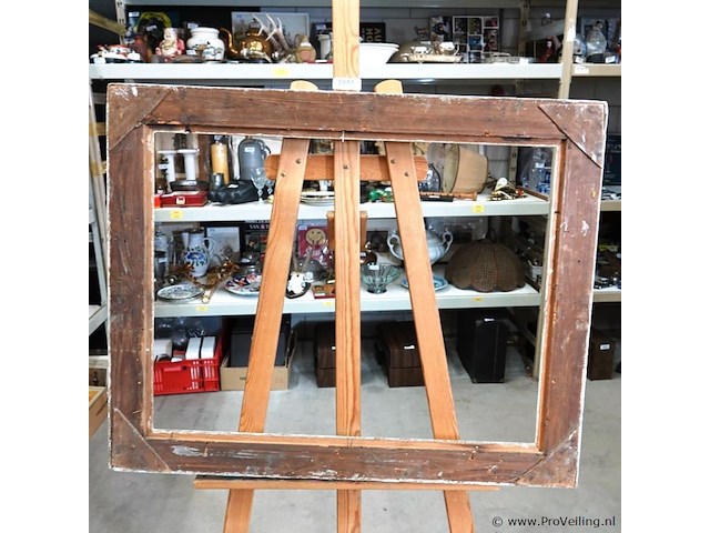 Grote houten lijst met opleg binnenmaat 50x66cm - afbeelding 5 van  5