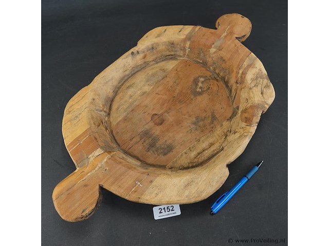 Grote houten schaal - afbeelding 2 van  5
