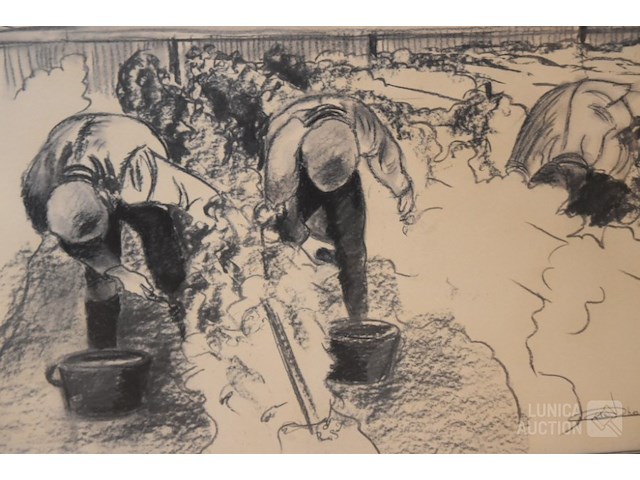 Grote houtskooltekening - afbeelding 2 van  3