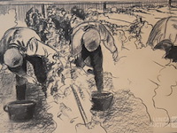 Grote houtskooltekening - afbeelding 2 van  3